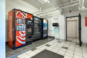 a room with two vending machines in a building at Motel 6-San Diego, CA - Hotel Circle - Mission Valley in San Diego