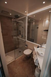 Koupelna v ubytování Boutique Hotel am Rathaus - Reblaus