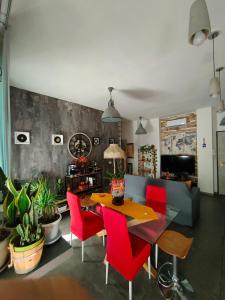 Posezení v ubytování suite del borgo