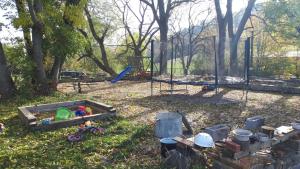 A garden outside Chata Chlumík