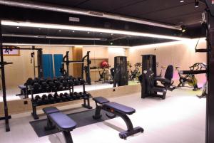 Het fitnesscentrum en/of fitnessfaciliteiten van Camping Prades Park