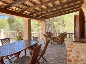 Balkon lub taras w obiekcie Finca Binifarda Dor