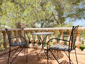 Balkon lub taras w obiekcie Finca Binifarda Dor