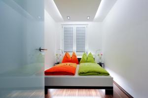 Łóżko lub łóżka w pokoju w obiekcie Apartment Giuliano Vienna