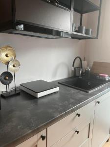 Kuchnia lub aneks kuchenny w obiekcie Chcę tu zostać Apartamenty Gdynia