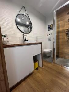 Łazienka w obiekcie Chcę tu zostać Apartamenty Gdynia
