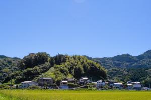 a small village in front of a mountain at Private inn Mei Vacation Rental MEI - Vacation STAY 57858v in Ino