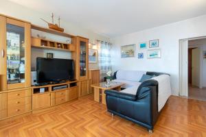 TV a/nebo společenská místnost v ubytování Apartments by the sea Mandre, Pag - 4093