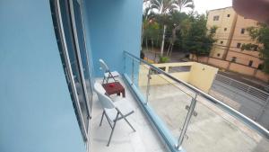 Balkón nebo terasa v ubytování Apartamento amueblado, Res Blue Amber N3