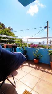 Uma varanda ou terraço em Studio vue sur mer