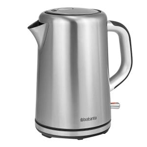a silver electric kettle on a white background at Regency Court Motel in Cobram