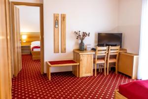 TV in/ali zabaviščno središče v nastanitvi Hotel Bau Maribor