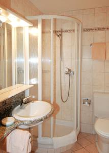 Koupelna v ubytování Alfa Appartements Superior