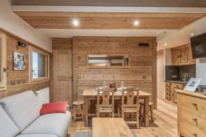 Posezení v ubytování welcoming apartment with swimming pools near the Megève ski slopes