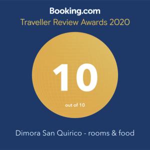 チステルニーノにあるDimora San Quirico - rooms & foodの黄色の円