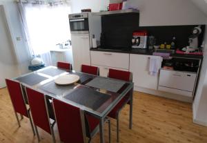 Kuchyň nebo kuchyňský kout v ubytování Chambre d'hôte Blankenberge