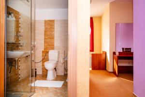 Koupelna v ubytování Hotel Boss