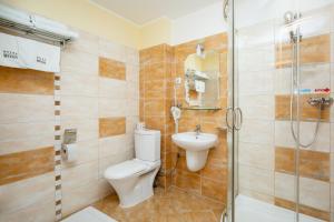 Koupelna v ubytování Hotel Boss
