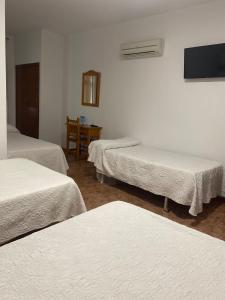 Postel nebo postele na pokoji v ubytování Hotel Meson Fuente del Pino