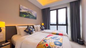 The Yanné, Onsen Hotel客房内的一张或多张床位
