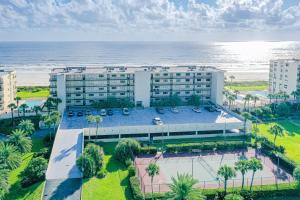 an overhead view of a building near the ocean at Sand Dollar II 408 in Saint Augustine