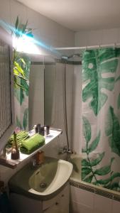 Casita في مدريد: حمام مع حوض ومرآة ودش