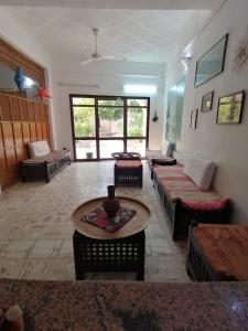 Posezení v ubytování Rose Guest House