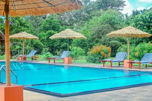 Bazén v ubytování Sigiriya Water Cottage nebo v jeho okolí