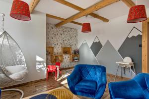 Posedenie v ubytovaní REZYDENCJA SKIBÓWKI sauna&jacuzzi