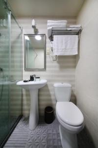 Koupelna v ubytování Hotel InnDigo in Kutaisi