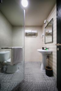 Koupelna v ubytování Hotel InnDigo in Kutaisi
