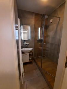 A bathroom at Apartment Klimka with balcony, free wifi and free parking Még 33 kép