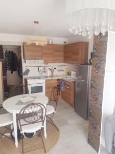 Køkken eller tekøkken på studio gruissan proche plage des chalets