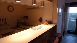 Kuchyň nebo kuchyňský kout v ubytování Sankt Peter Ording Parkwohnanlage Atlantic App.162