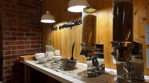 Coffee and tea making facilities at Safestay Bratislava Presidential Palace