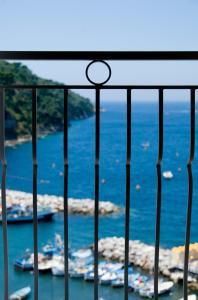 a view of the ocean from a balcony at Coltur Suites in Sorrento