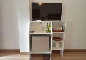 Kuchyň nebo kuchyňský kout v ubytování Hotel Renate