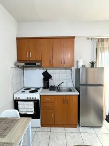 Kuchyň nebo kuchyňský kout v ubytování Comfy apartment near the port and the center of Volos