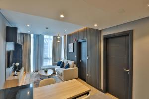 TV i/ili multimedijalni sistem u objektu Royal Mansoura Residence Hotel