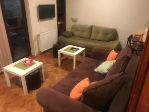 a living room with a couch and a table at Marija in Zlatibor +7 photos