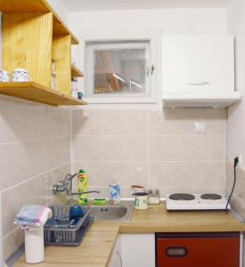 Nhà bếp/bếp nhỏ tại Apatin apartman