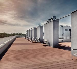 Balkon lub taras w obiekcie Lividus Apart Park by Lev&Sons Apartments