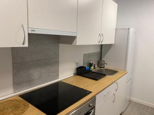 Cuisine ou kitchenette dans l'établissement Apartamento centro Santander B