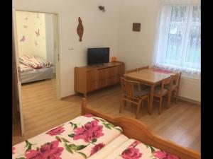 Postel nebo postele na pokoji v ubytování Apartmán Oáza DC