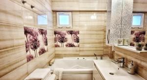 a bathroom with a tub and a sink at Bota Apartments in Vulcan +54 photos