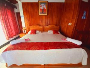 Voodi või voodid majutusasutuse Hotel Sula Sula toas