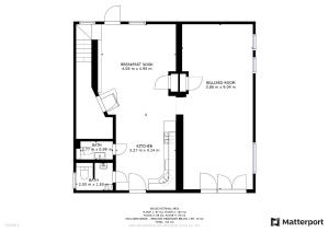 a floor plan of a house at Apartmány U Mirase in Sedlec