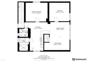 a floor plan of a house at Apartmány U Mirase in Sedlec