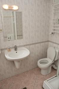 Koupelna v ubytování Hostel Mostel Sofia