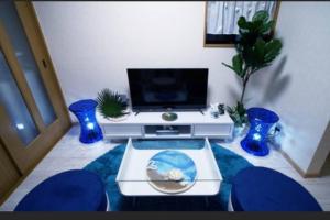 TV a/nebo společenská místnost v ubytování 民宿　setouchi